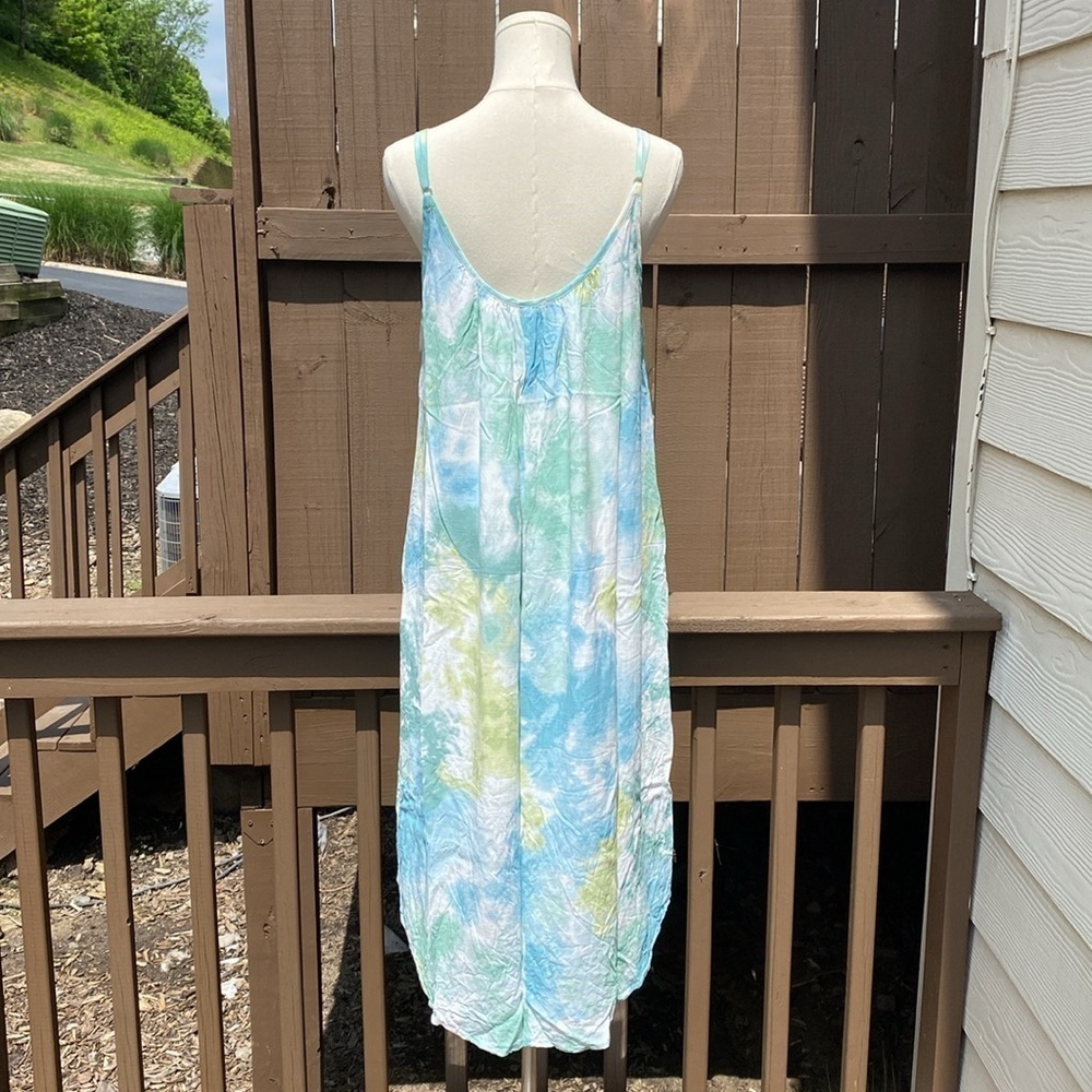 Millibon tie dye midi dress with adjustable straps - Picture 7 of 13